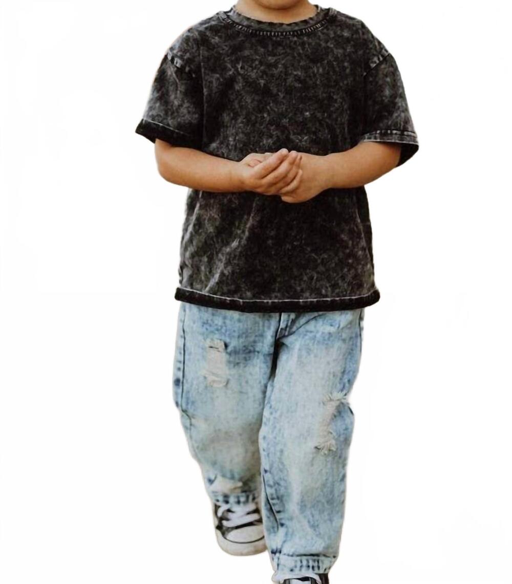 NEW LUCKY LINK toddler relaxed straight jeans in light acid wash denim